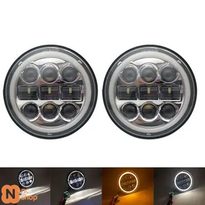 ブランド登録なし - 【並行輸入品】2個ウィンカー 5.75in LED前照灯月暈 トライアンフロケットIII 3＆迅速さトリプル＆表どおりトリプル＆サンダー5 3/4in