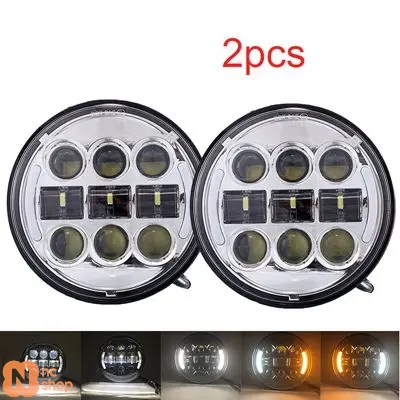ブランド登録なし - 【並行輸入品】2個ウィンカー 5.75in LED前照灯月暈 トライアンフロケットIII 3＆迅速さトリプル＆表どおりトリプル＆サンダー5 3/4in