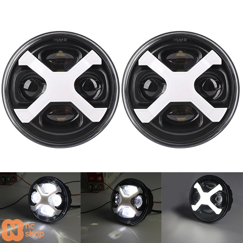 ブランド登録なし - 【並行輸入品】2個ウィンカー 5.75in LED前照灯月暈 トライアンフロケットIII 3＆迅速さトリプル＆表どおりトリプル＆サンダー5 3/4in