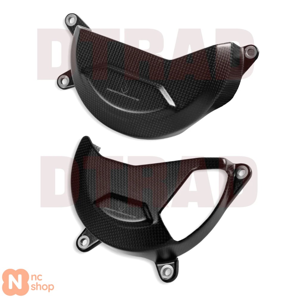【並行輸入品】ドゥカティ HYPERMOTARD 698 MONO RVE 2024 2025 カーボン製左側発電機オルタネーターカバー＆右側クラッチカバーキャップ バイク用の画像