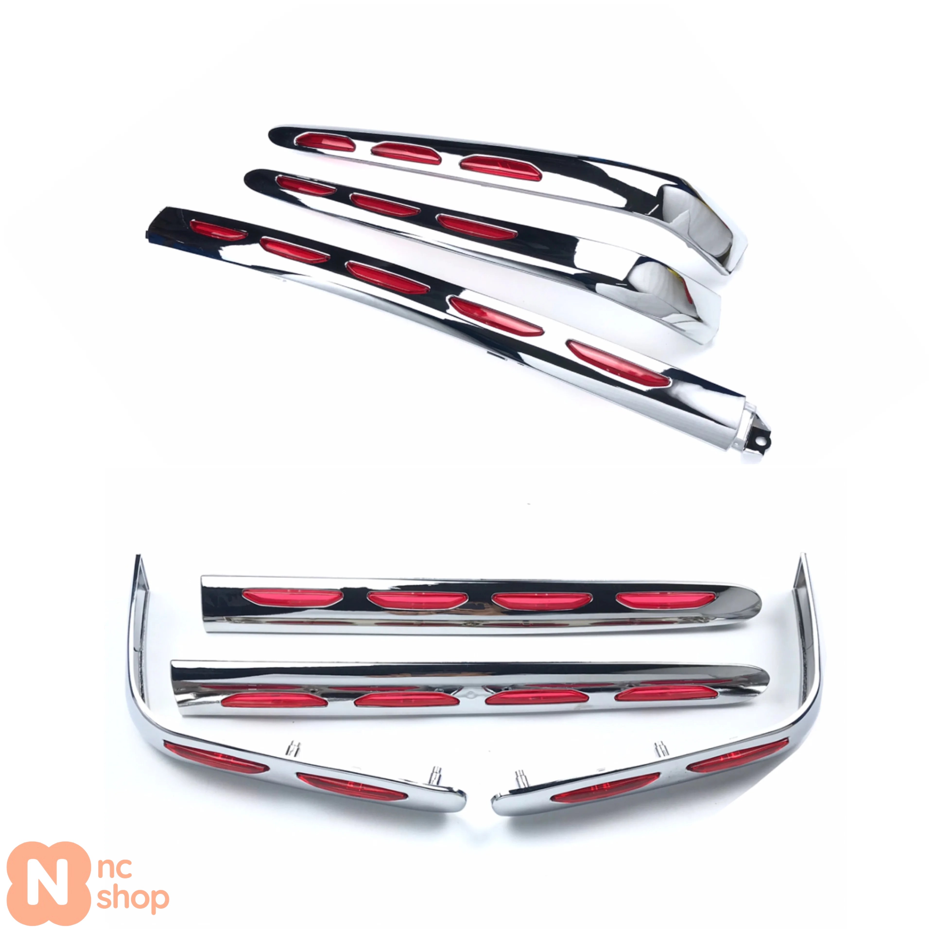 【並行輸入品】ホンダ ゴールドウイング GL1800 GL 1800 2001-2011 リアフェアリング レンズ トランクモールディング サドルバッグ テールボックス 装飾の画像