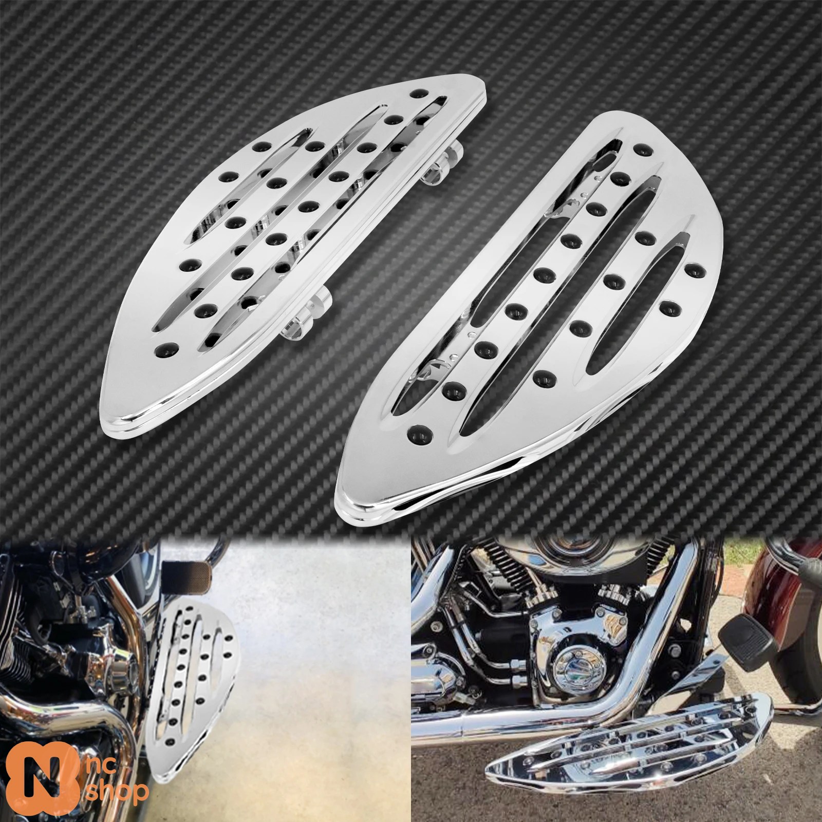 ブランド登録なし - 【並行輸入品】自動二輪車 フロントドライバーフロアボードフットレスト リアパッセンジャーフットペグペダル