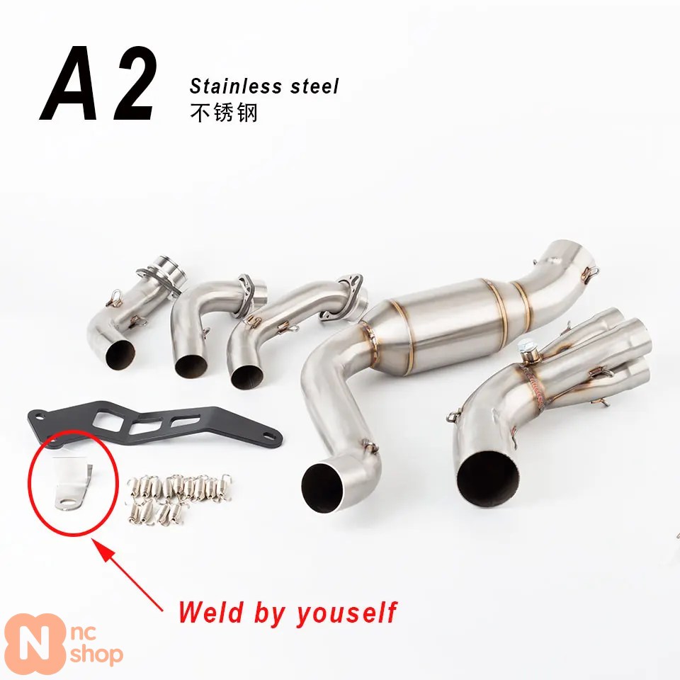 【並行輸入品】ヤマハMT-09 FZ-09 ヘッダー 2021-2023年式 スステンレス 製バイク排気システム スリップオンリンクパイプ MT09排気 FZ09マフラー_2