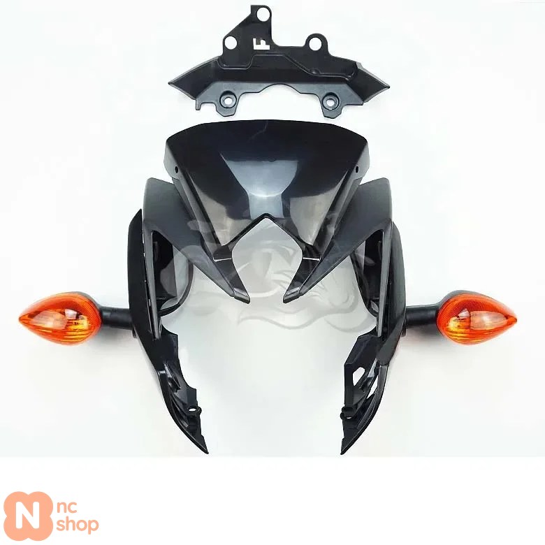 【並行輸入品】FZ8 800 アッパーノーズトップカウル フロントヘッドライトサイドフェアリング ウィンドシールド スピードメーターブラケット ウィンカー 201_2