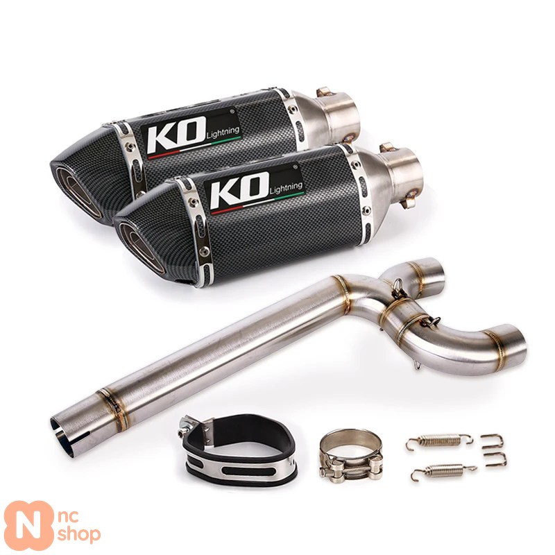 【並行輸入品】スリップオンバイクエキゾーストシステムミッドパイプリリンク51MMコンテンドビーディーキラーヤマハFZ6 FZ6N FZ6S 2004-2011 2005 2006 2007の画像