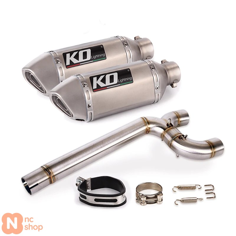 【並行輸入品】スリップオンバイクエキゾーストシステムミッドパイプリリンク51MMコンテンドビーディーキラーヤマハFZ6 FZ6N FZ6S 2004-2011 2005 2006 2007の画像