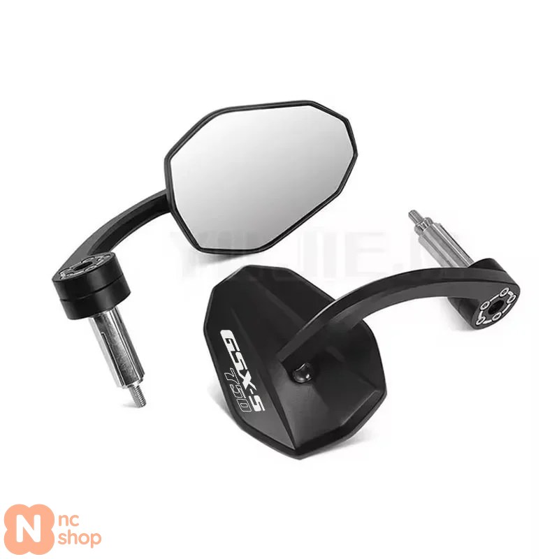 【並行輸入品】スズキGSX-S750/GSX-S1000/GSXS1000GT バイク ミラー | 加工6061アルミ製 HD防振バーエンドセット ゴムカバー付属の画像