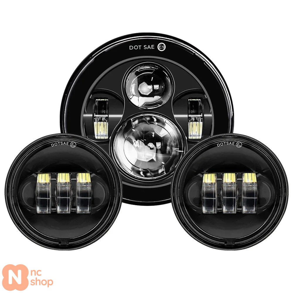 並行輸入品】7インチLEDヘッドライト+4.5インチフォグランプ 7インチ