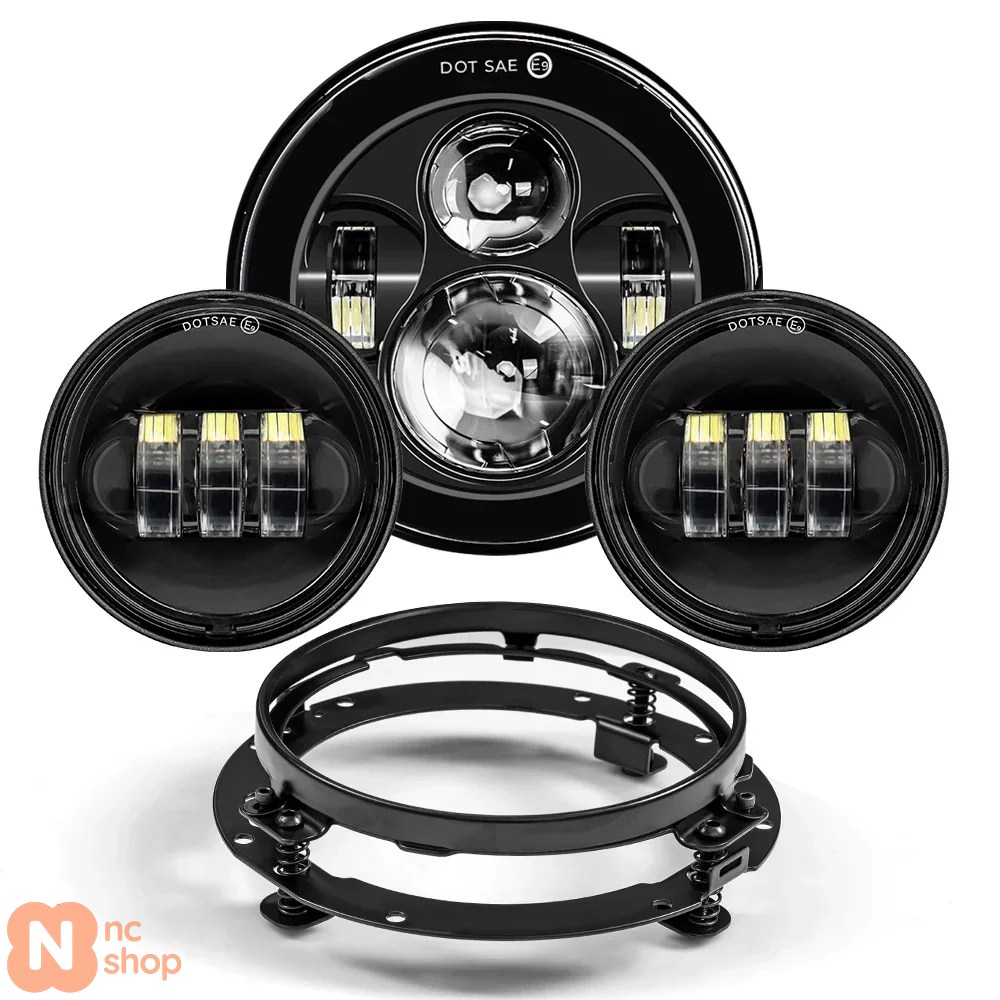 並行輸入品】7インチLEDヘッドライト+4.5インチフォグランプ 7インチ