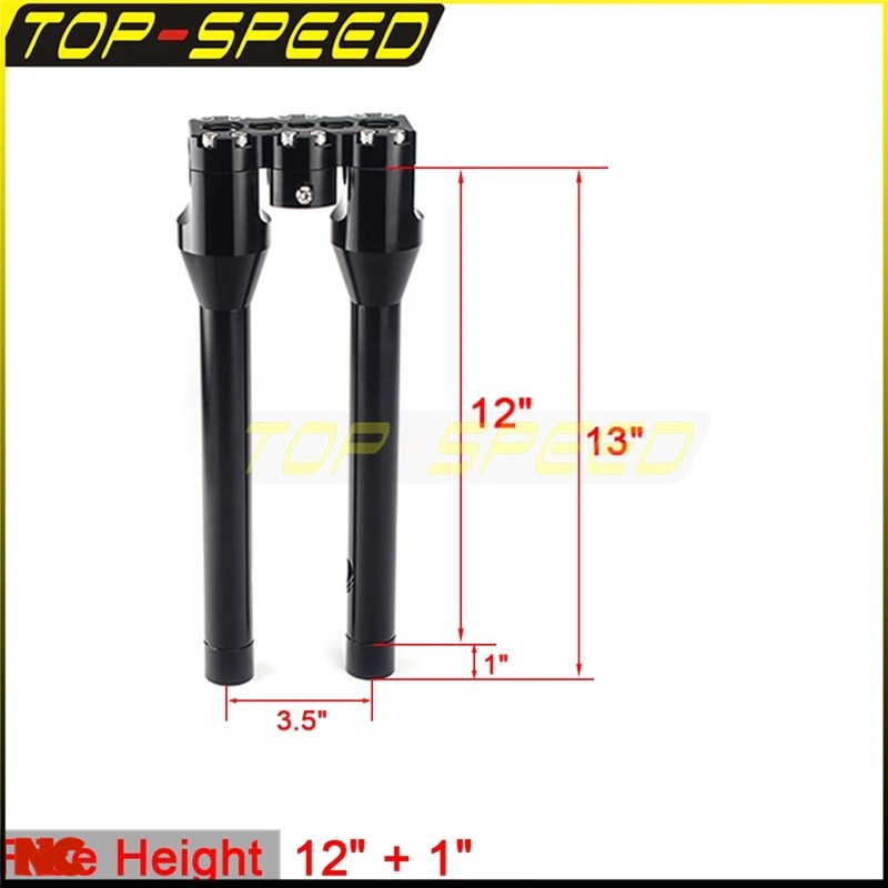 ブランド登録なし - 並行輸入品 クローム 12in 12in 蹴り付けるうしろ側/引っ切りない チャレンジャー 手持ち部分赤ちょうちん ライザーキット クラブトップク