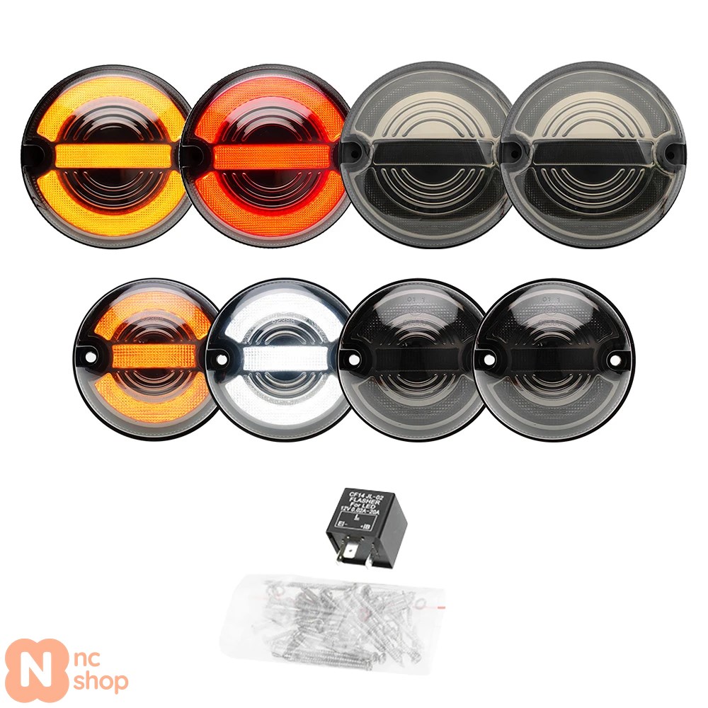 並行輸入品】 LED 73MM 95MM ランドローバー ディフェンダー 90 110