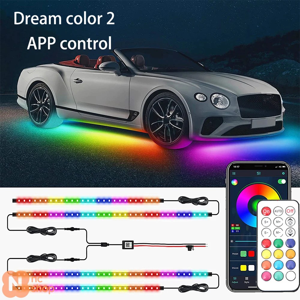 並行輸入品】 ネオンLED RGB 車 アンダーグロー ボトムライト リモート