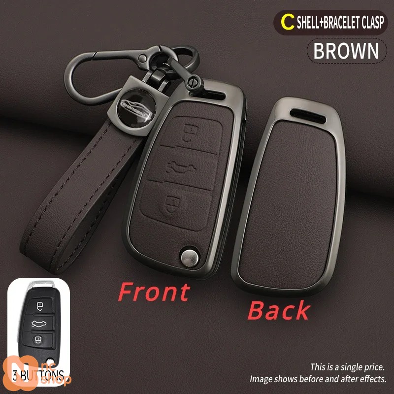 TOOMUME Cover Chiave TPU, Custodia Chiave Adatto per Audi A1 A3 A4 A5 A6 A8 Q2 Q3 Q5 Q7 R8 RS3 RS4 RS6 S3 S4 S6 C5 C6 B6 B7 TT TTS Seat Exeo 3R, Copri Chiavi Guscio Chiave Auto Telecomando - Flip Key