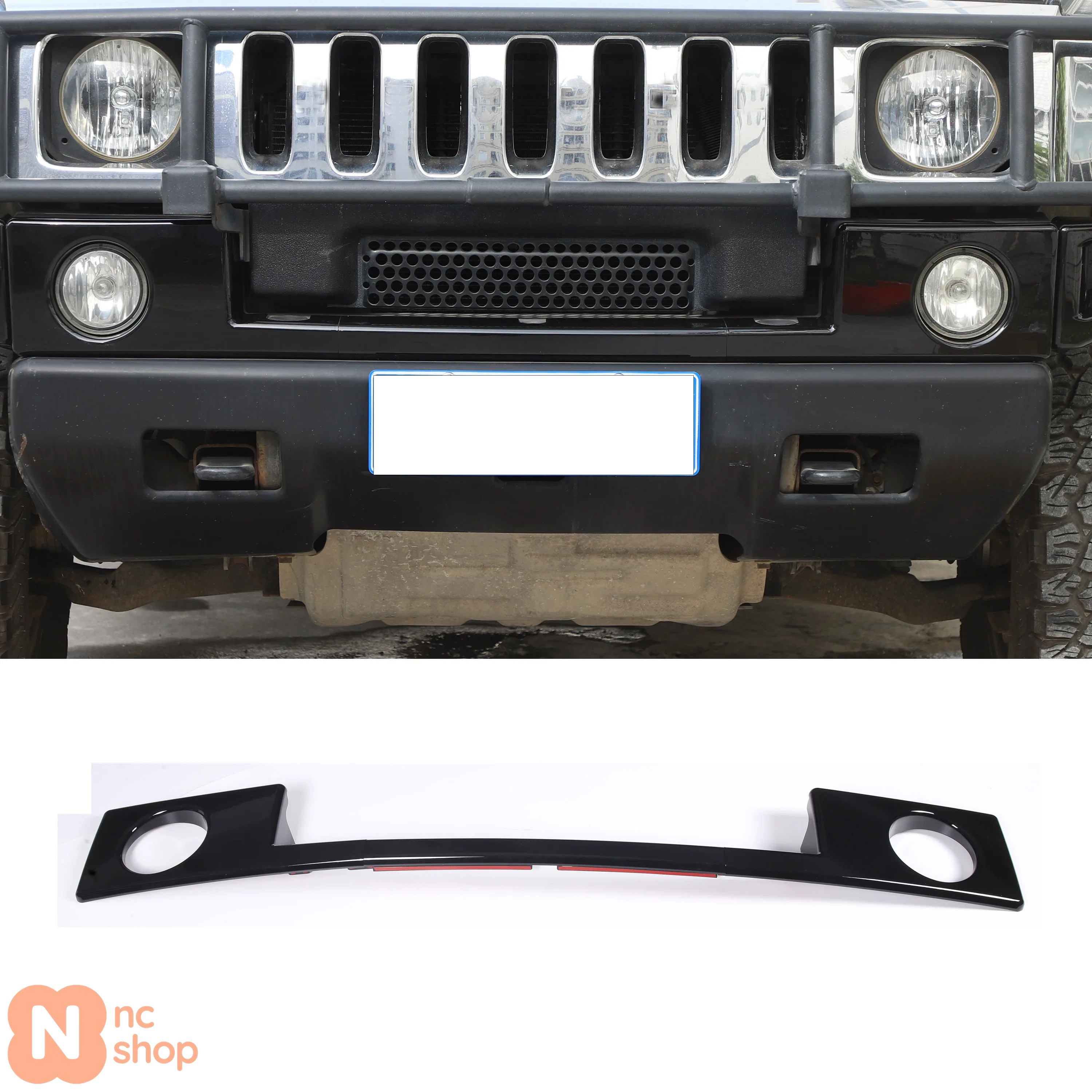 並行輸入品】 ハマー H2用 2003-2009 ABS シルバー フロントバンパー