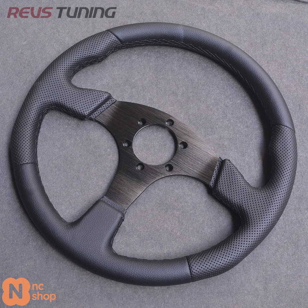 並行輸入品】14インチ 350MM フラット レッドステッチ レザー