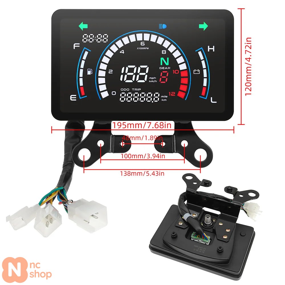 バイク用デジタルスピードメーター（自動車） | 車、バイク、自転車 の
