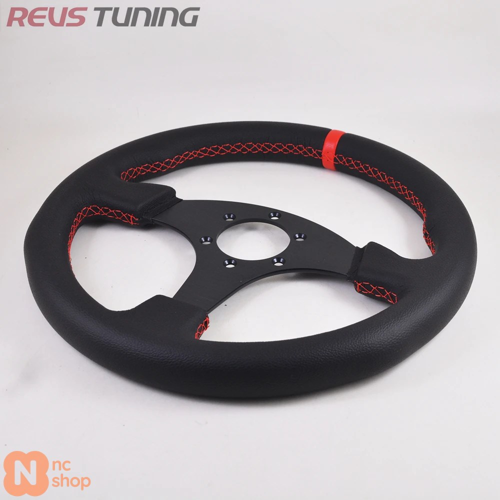 並行輸入品】330MM/13インチ フラットレザーアルミフレーム レーシング