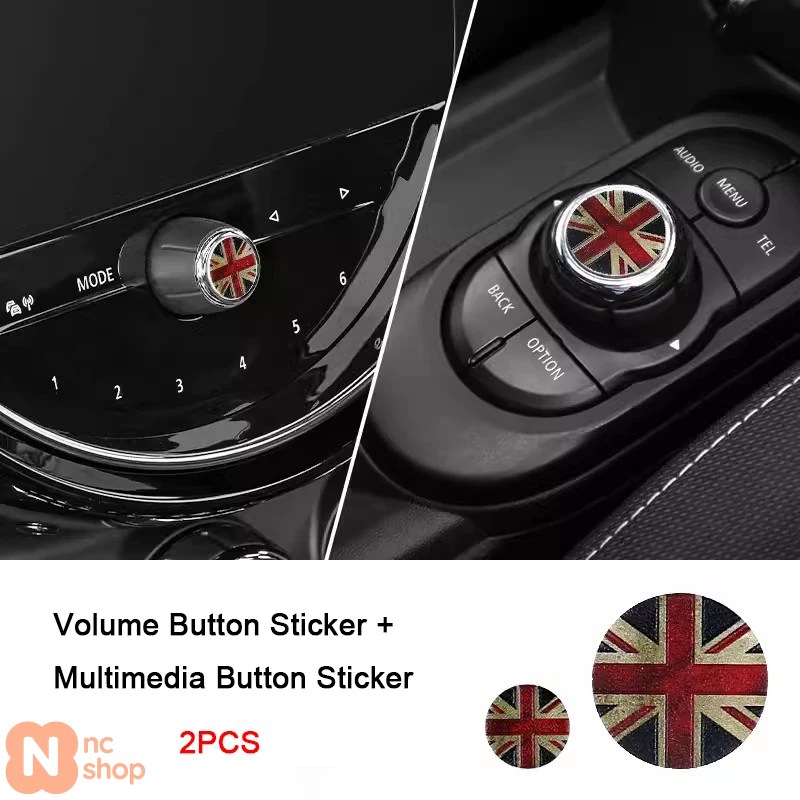 並行輸入品】マルチメディアボタンカバー音量ノブステッカー MINI