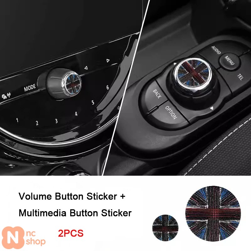 並行輸入品】マルチメディアボタンカバー音量ノブステッカー MINI