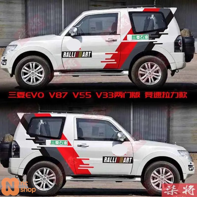 並行輸入品】車用ステッカー 三菱パジェロ V87 V55 V33 ボディカスタム 
