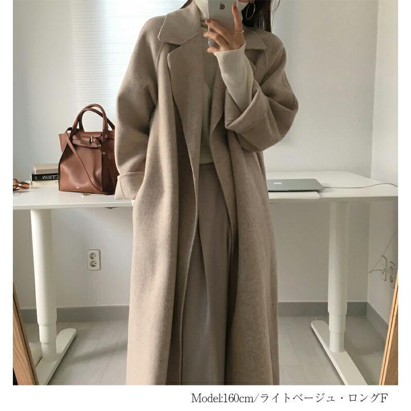 カシミヤ チェスターコート コート レディース 秋冬 ロングコート