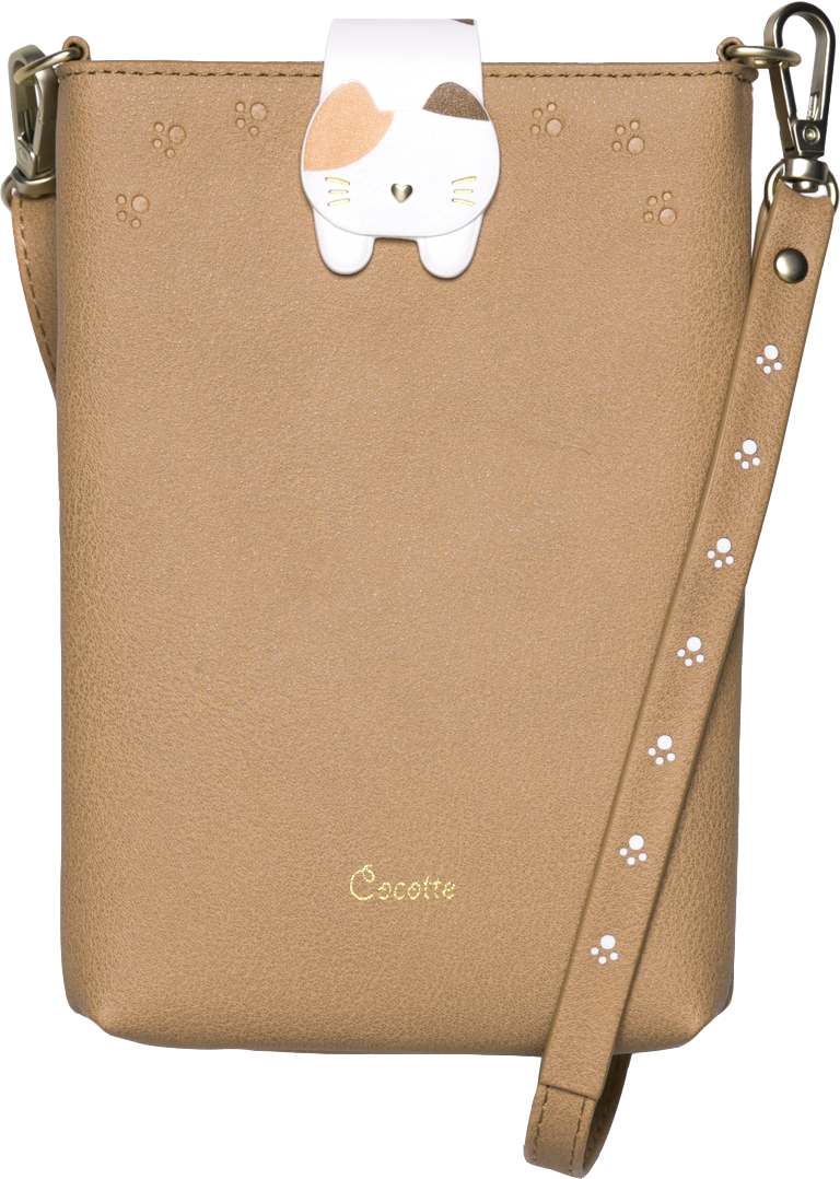スマホポーチ スマホショルダー かわいい ショルダーバッグ レディース スマホ ポーチ ショルダー 多機種対応 iphone xperia android aquos 猫 Cocotte |  | 02