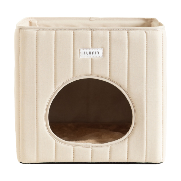犬 猫 ハウス ベッド マット ペットベッド ペットハウス 折りたたみ 冬用 犬ハウス 猫ハウス 室内 冬 ふわふわ おしゃれ かわいい スクエア型 小型犬 FLUFFY |  | 01