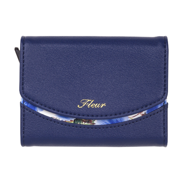 カードケース レディース ブランド 薄型 大容量 スリム カードホルダー カード入れ スライド式 磁気防止 ICカード 花柄 Fleur カードウォレット |  | 02