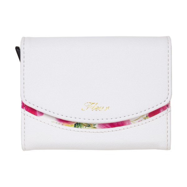 カードケース レディース ブランド 薄型 大容量 スリム カードホルダー カード入れ スライド式 磁気防止 ICカード 花柄 Fleur カードウォレット |  | 04