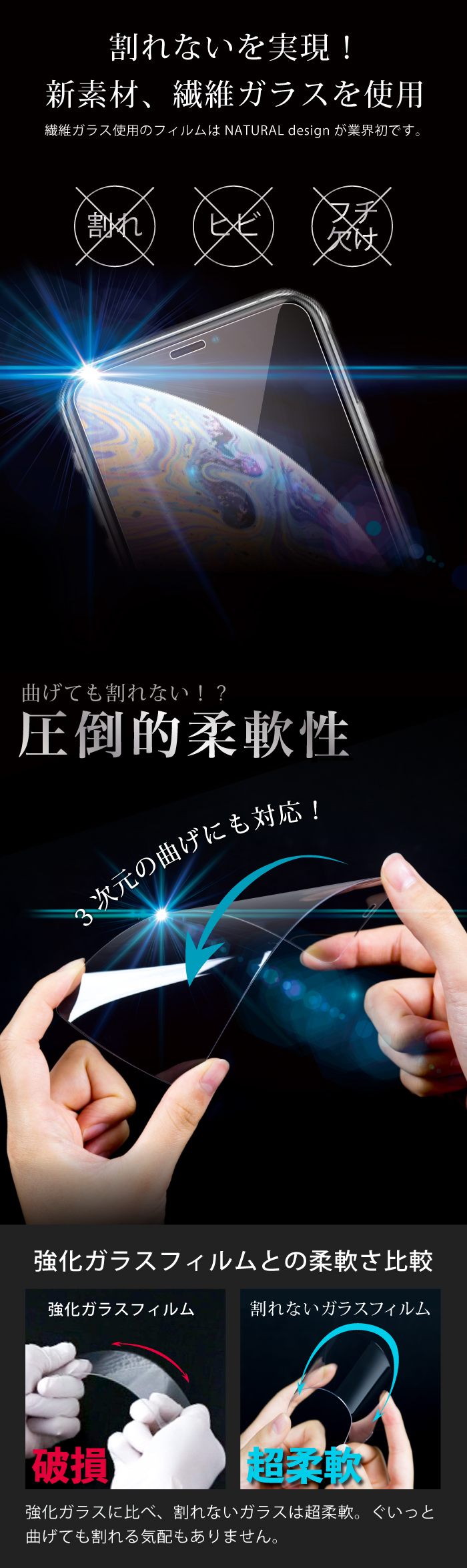 iPhone SE iPhone8 ガラス 保護 フィルム グレア 抗菌 iphonese