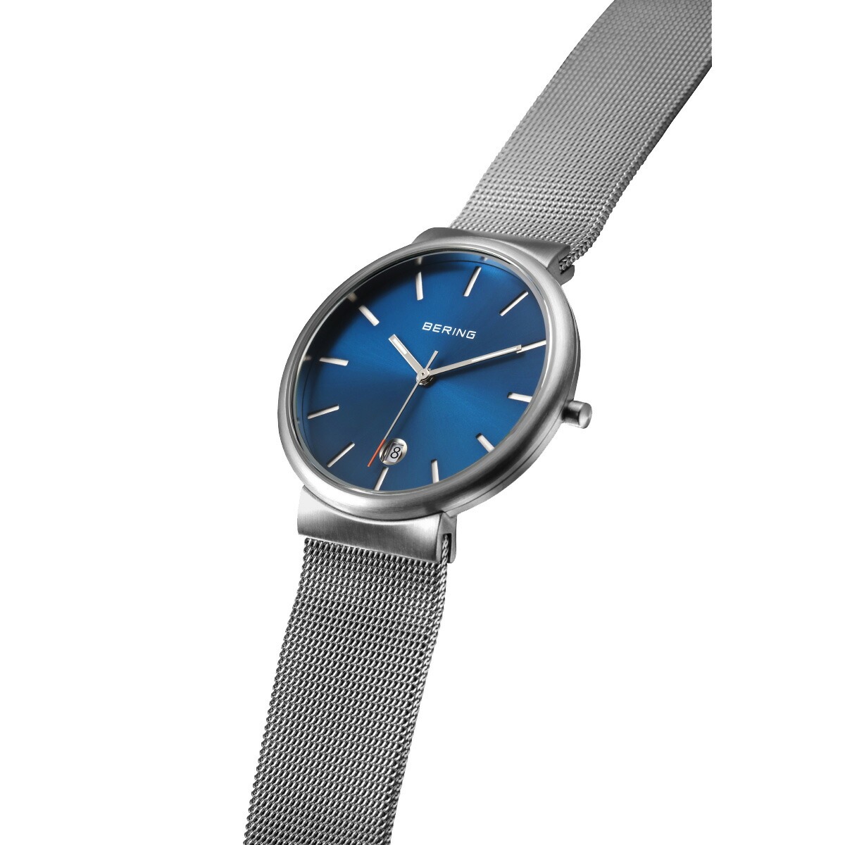 （ノベルティー付き）ベーリング BERING 腕時計 クラシック スカンジナビアン メッシュ ブルー 11035-007の画像