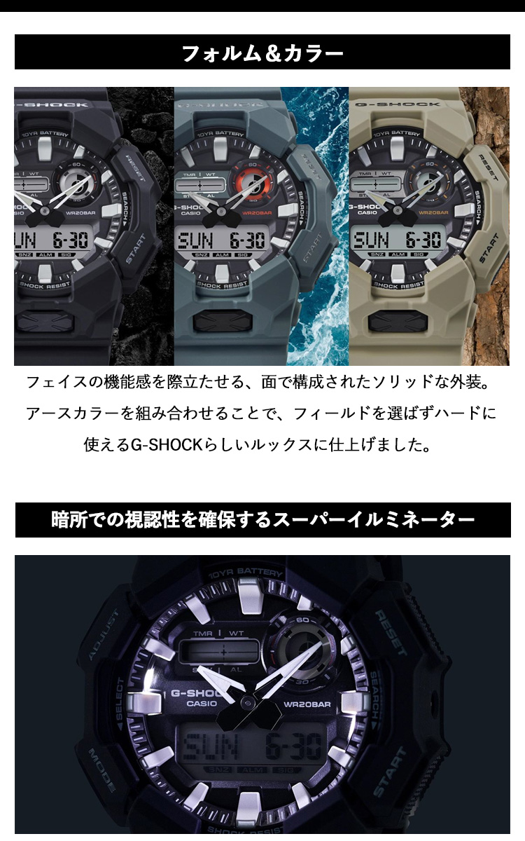 Gショック G-SHOCK アナデジ 腕時計 メンズ GA-010-1AJF ジーショック : ga-010-1ajf : neelセレクトショップ  3rd - 通販 - Yahoo!ショッピング