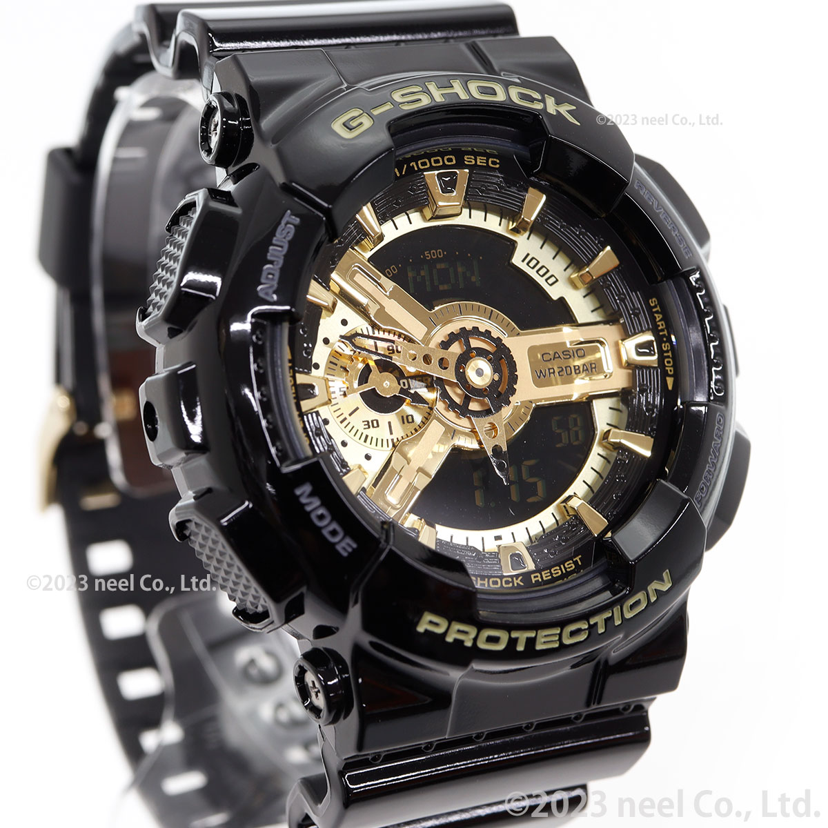 G-SHOCK Gショック 限定 腕時計 アナデジ ブラック×ゴールド GA-110GB