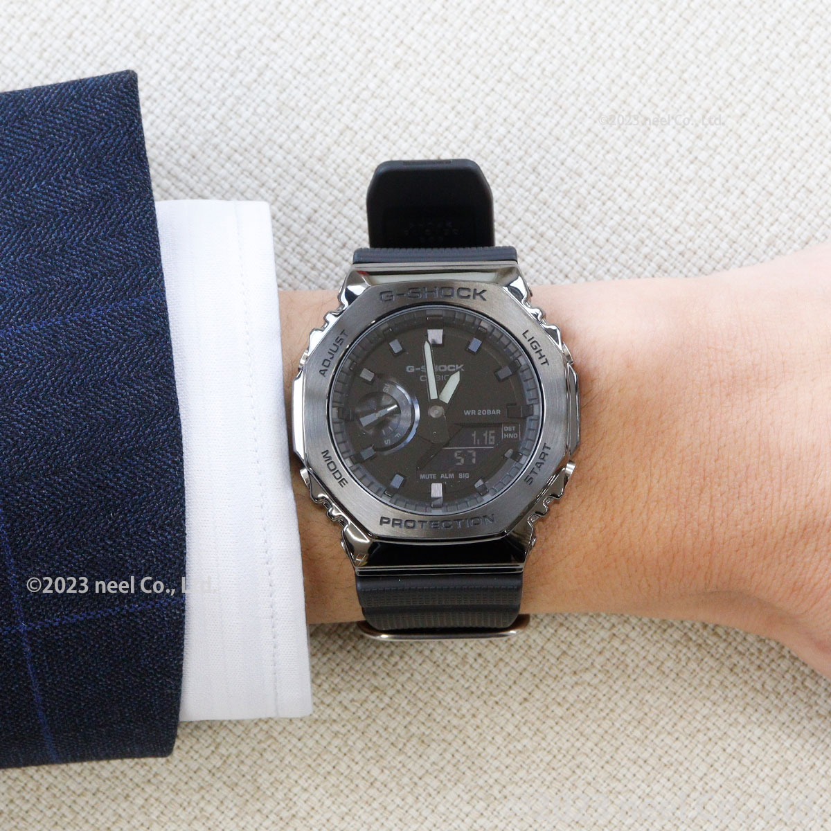 g-shock GM-2100BB フルメタル ブラック 黒 カシオーク G-SHOCK Gショック 腕時計 メンズ GM-2100BB-1AJF メタルカバー ジー