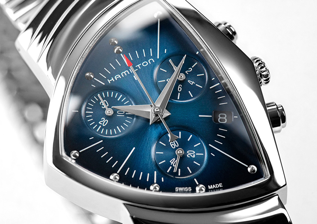 HAMILTON Ventura H244121 クロノグラフ 蛇腹ベルト ハミルトン ベンチュラ HAMILTON クロノグラフ 蛇腹ベルト
