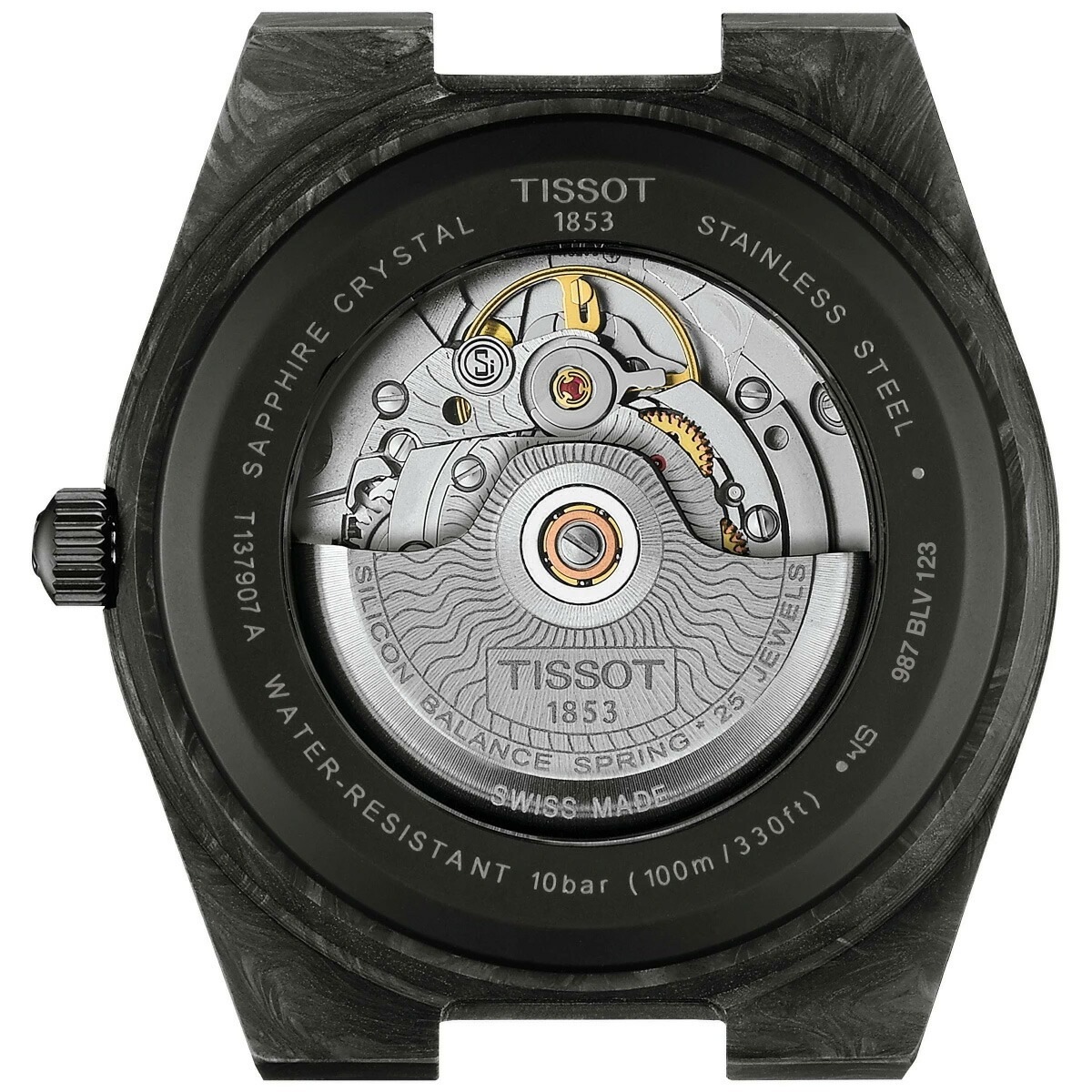 TISSOT 自動巻き 腕時計 ブラック TISSOT（ティソ） （6/1から値上）ティソ TISSOT PRX パワーマティック