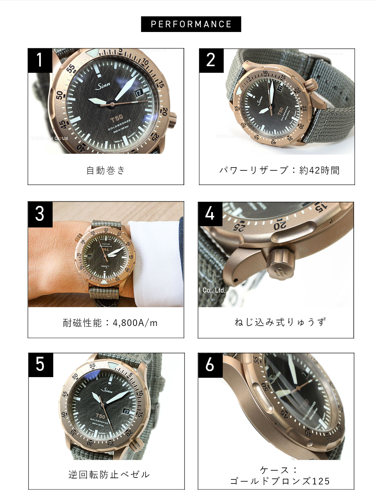 Sinn 豪華おまけ有 ジン T50.GOLDBRONZE 自動巻 腕時計 メンズ