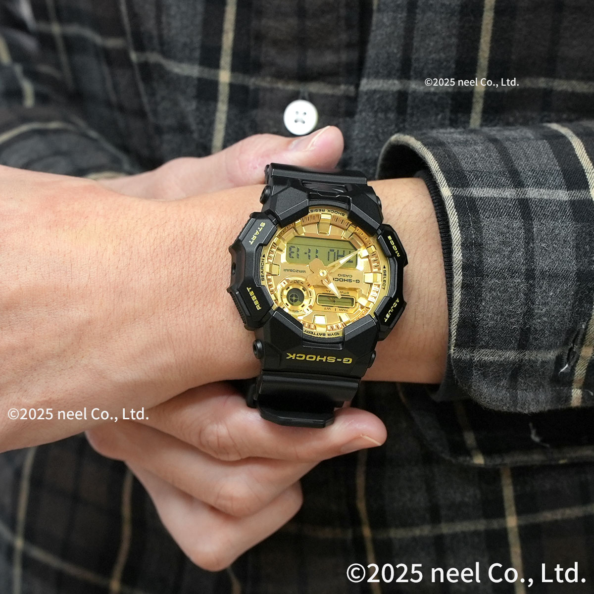（豪華おまけ有） Gショック G-SHOCK デジタル 腕時計 GA-010GGB-1A9JF Big case Black and Gold ジーショックの画像