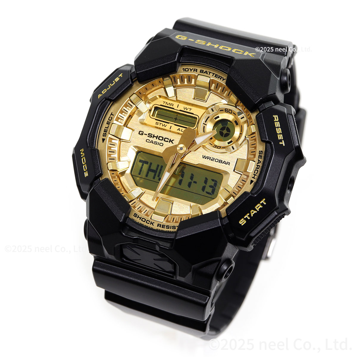 （豪華おまけ有） Gショック G-SHOCK デジタル 腕時計 GA-010GGB-1A9JF Big case Black and Gold ジーショックの画像