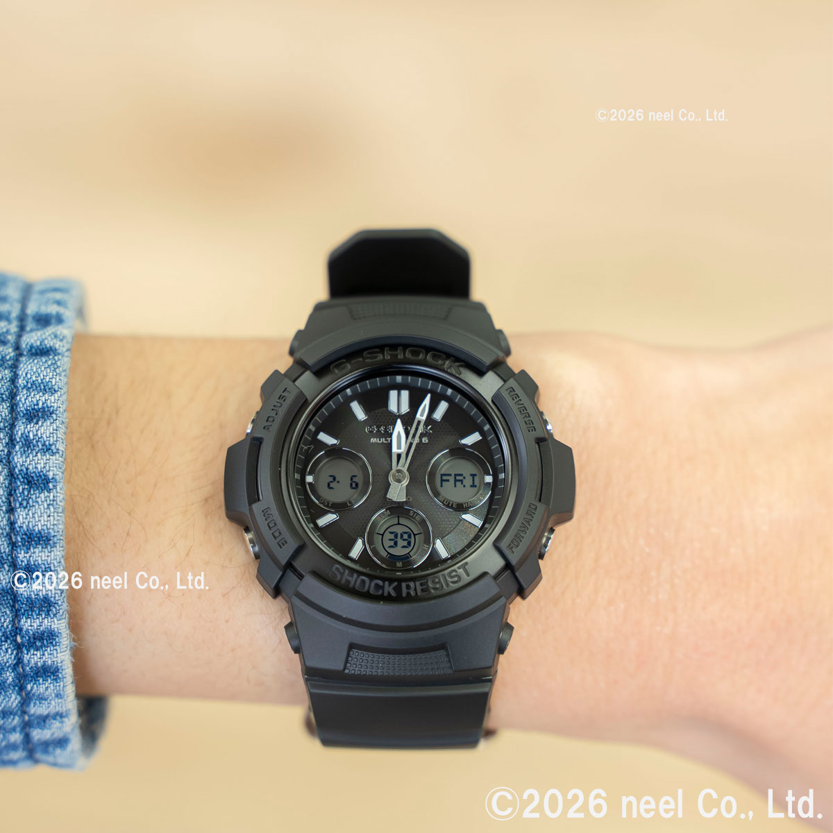 G-SHOCK （豪華おまけ有） Gショック 電波 ソーラー 腕時計 AWG-M100FP