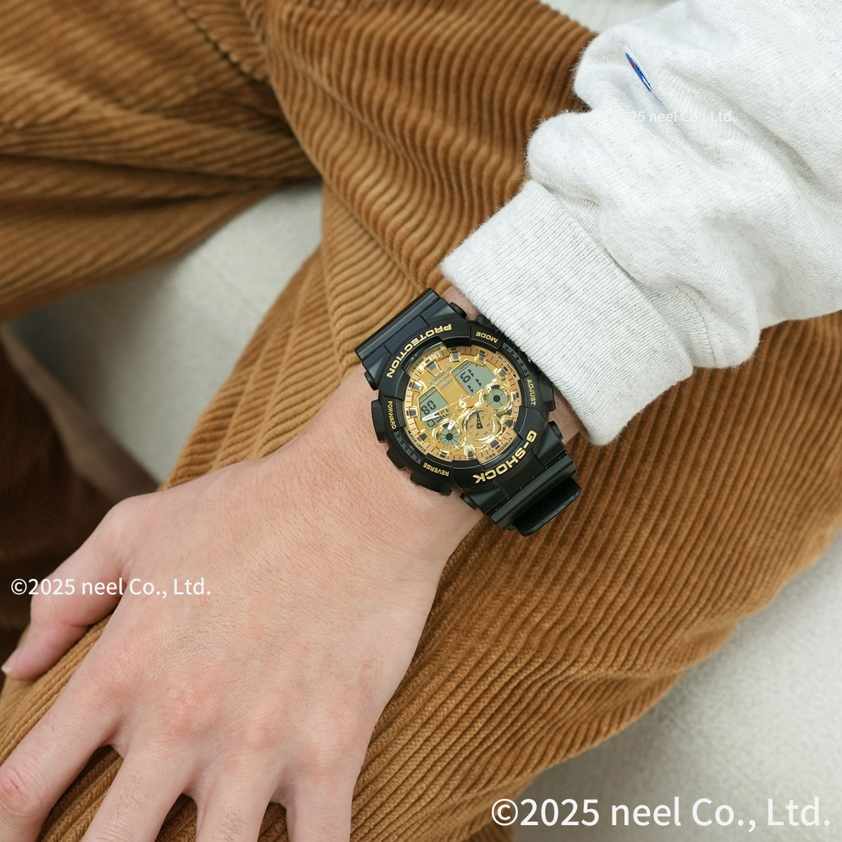 G-SHOCK （豪華おまけ有） Gショック アナデジ 腕時計 GA-100GGB-1A9JF