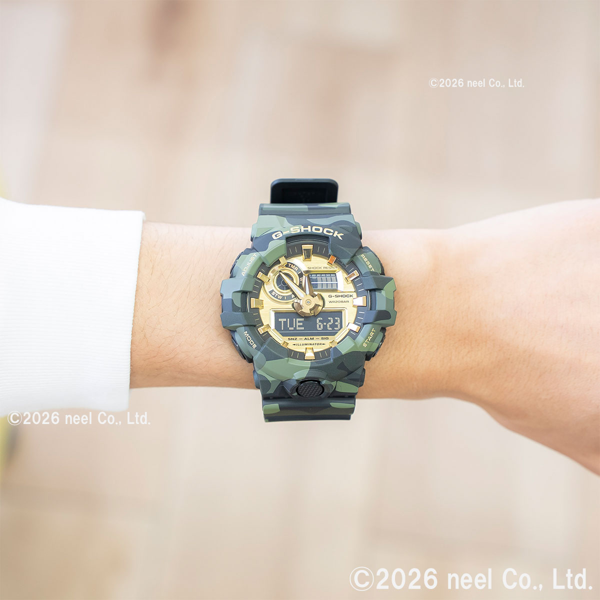 G-SHOCK Gショック アナデジ 腕時計 メンズ GA-700CMG-3AJF BOLD CAMO