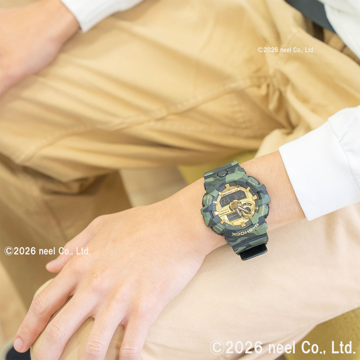 G-SHOCK Gショック アナデジ 腕時計 メンズ GA-700CMG-3AJF BOLD CAMO