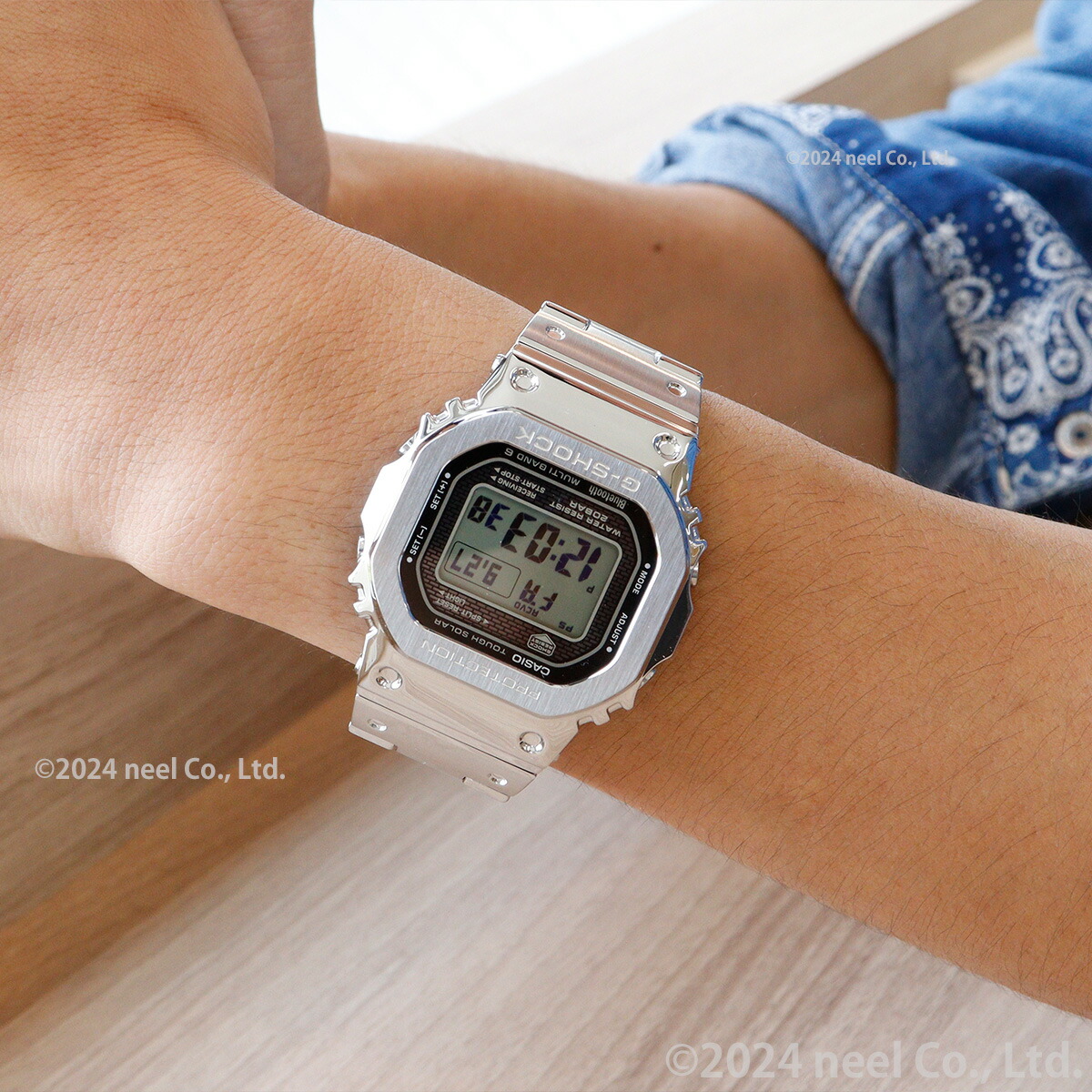 （豪華おまけ有） G-SHOCK Gショック フルメタル シルバー 電波ソーラー カシオ GMW-B5000D-1JF | G-SHOCK | 06