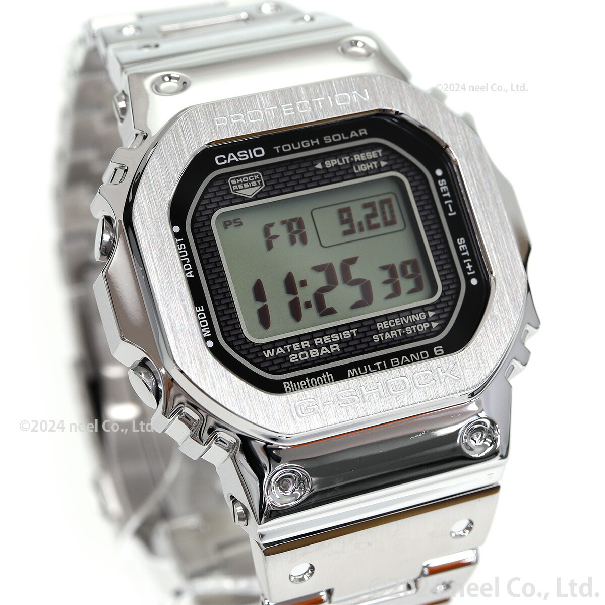 （豪華おまけ有） G-SHOCK Gショック フルメタル シルバー 電波ソーラー カシオ GMW-B5000D-1JF | G-SHOCK | 10