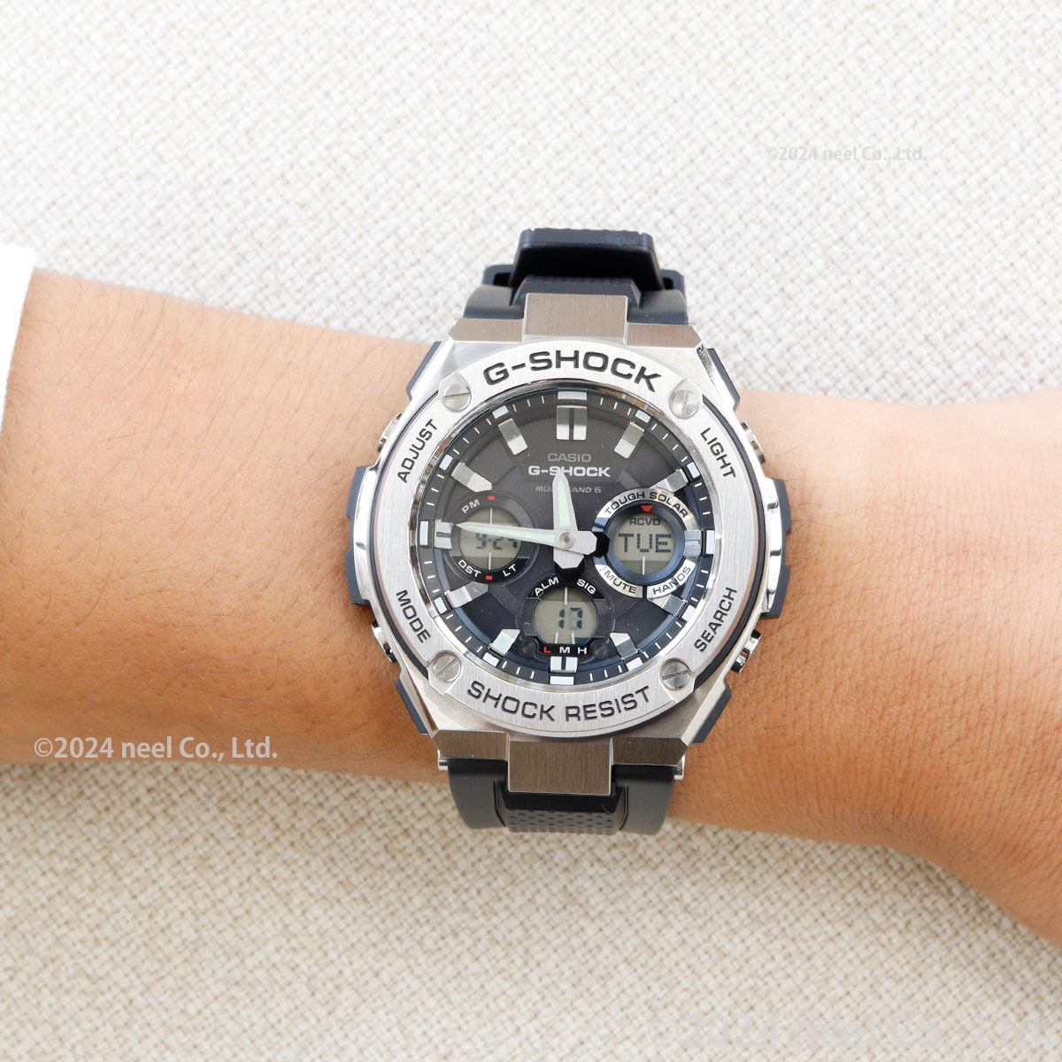 G-SHOCK Gショック Gスチール G-STEEL 電波ソーラー アナデジ 腕時計 