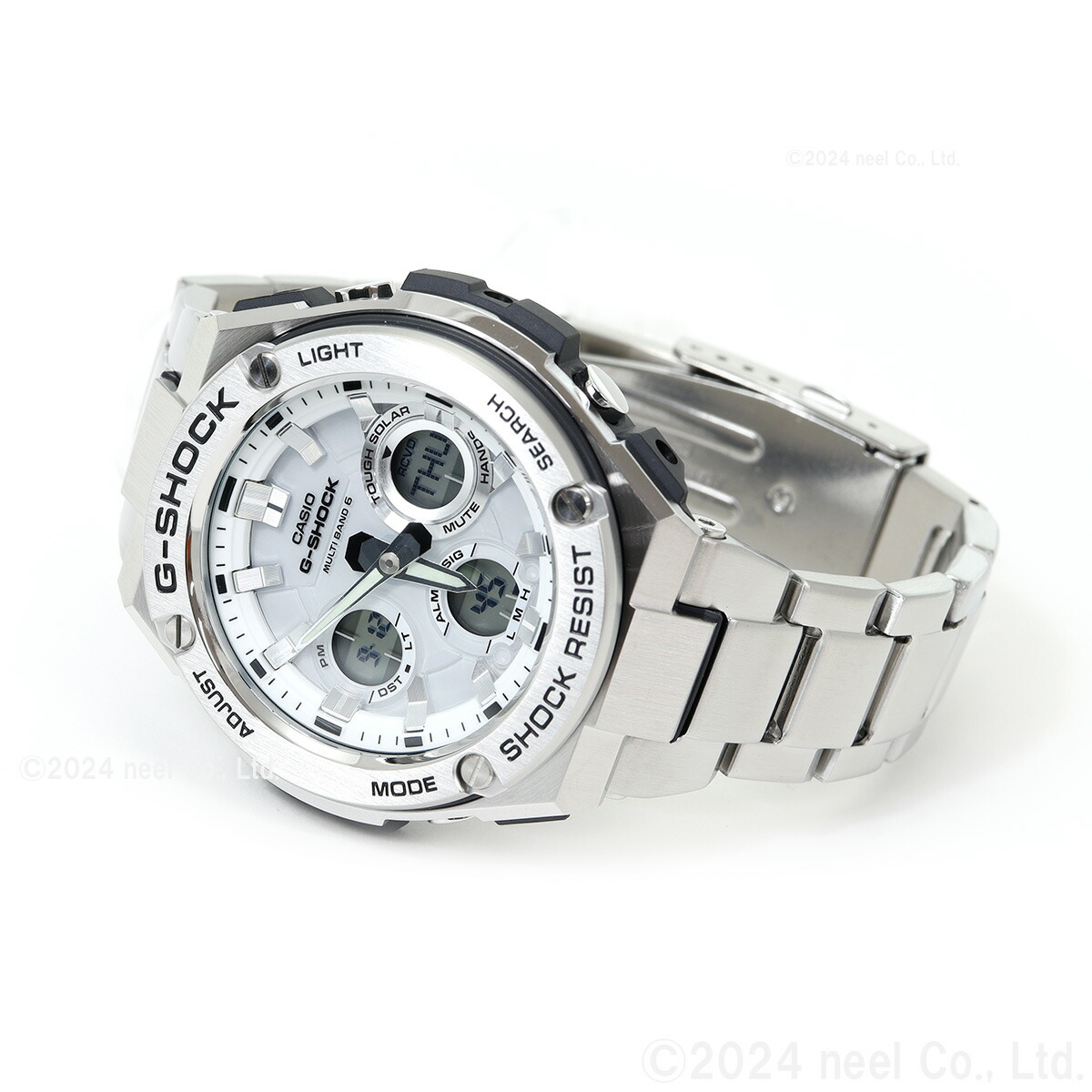 G-SHOCK Gショック Gスチール G-STEEL 電波ソーラー 腕時計 メンズ 白