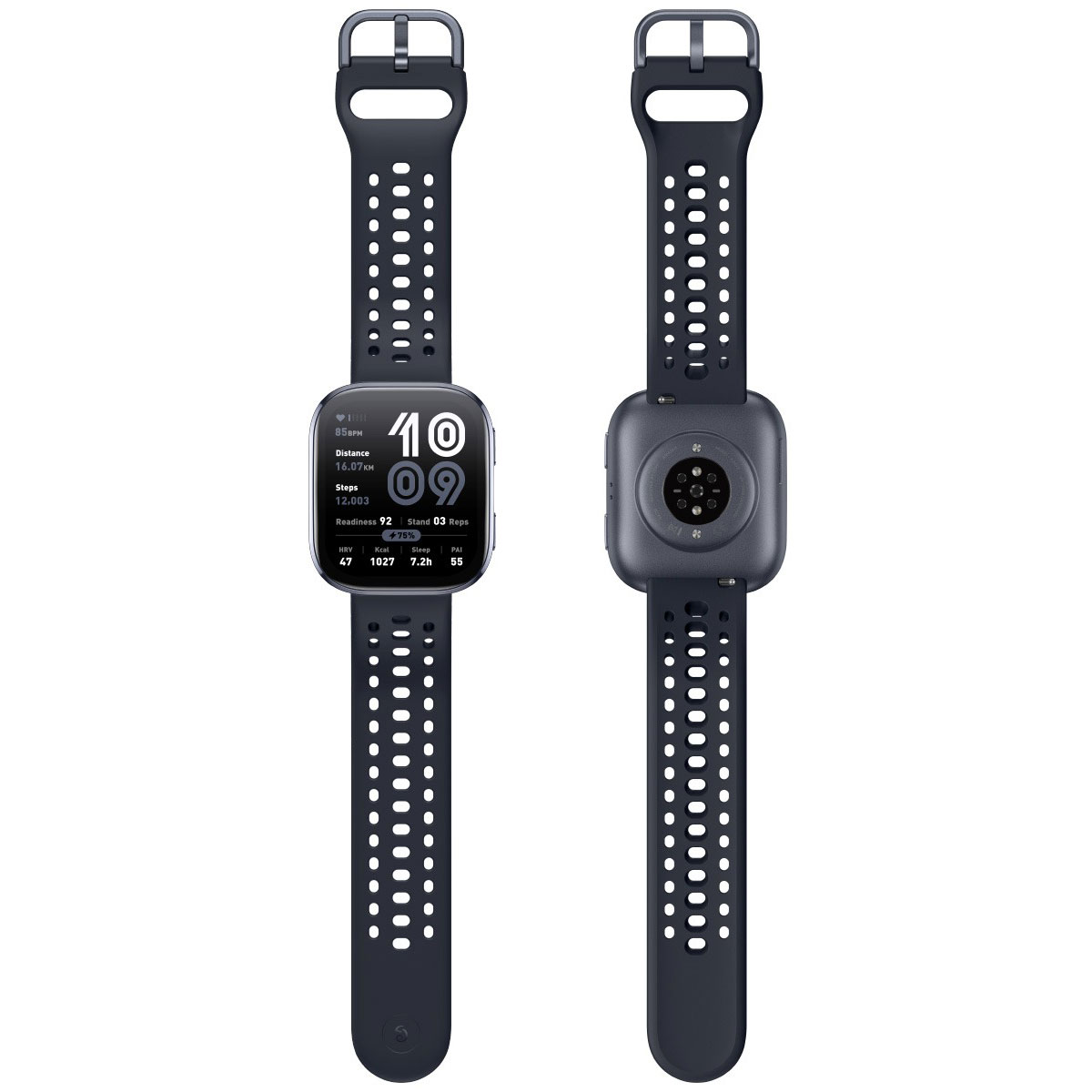 アマズフィット AMAZFIT スマートウォッチ Bip6 ビップ6 ブラック 腕時計 メンズ レディース SP170074-C01の画像