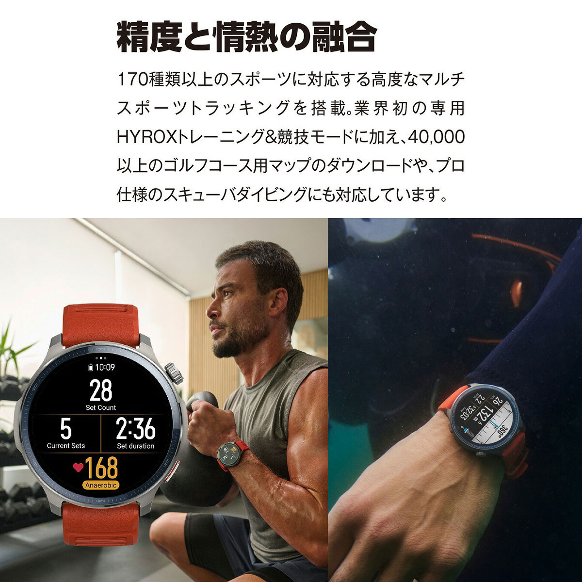 アマズフィット AMAZFIT スマートウォッチ Balance2 バランス2 腕時計 メンズ レディース SP170076-C01の画像