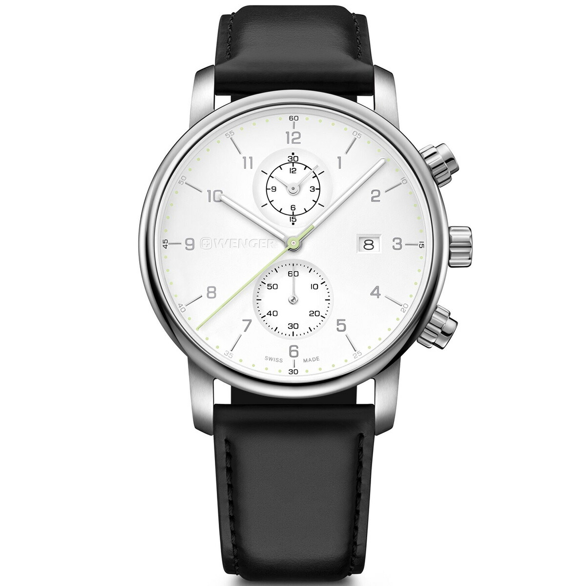 未使用 スイス製 WENGER クロノグラフ 腕時計 URBAN CLASSIC Urban Classic （ノベルティー付き）ウェンガー WENGER Chrono